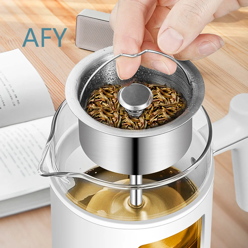 Electric Water Kettle for Tea Making Steam Infuser Glass Health Pot for Home Office Aromatherapy Brewing for All Tea Types