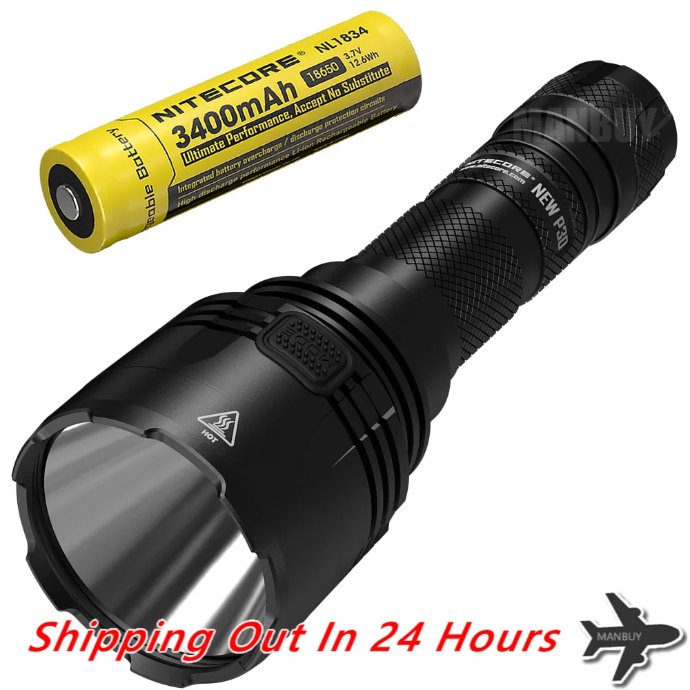 NITECORE NEWP30 1000LM Long-range Tactical Flashlight With 18650 Battery Outdoor Hunting Waterproof Portable Torch Wholesale