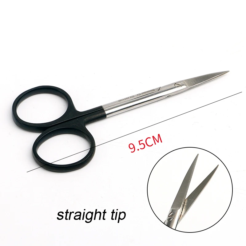 Medical scissors, straight pointed, curved, thread removal, double eyelids, ophthalmic scissors, beauty tools