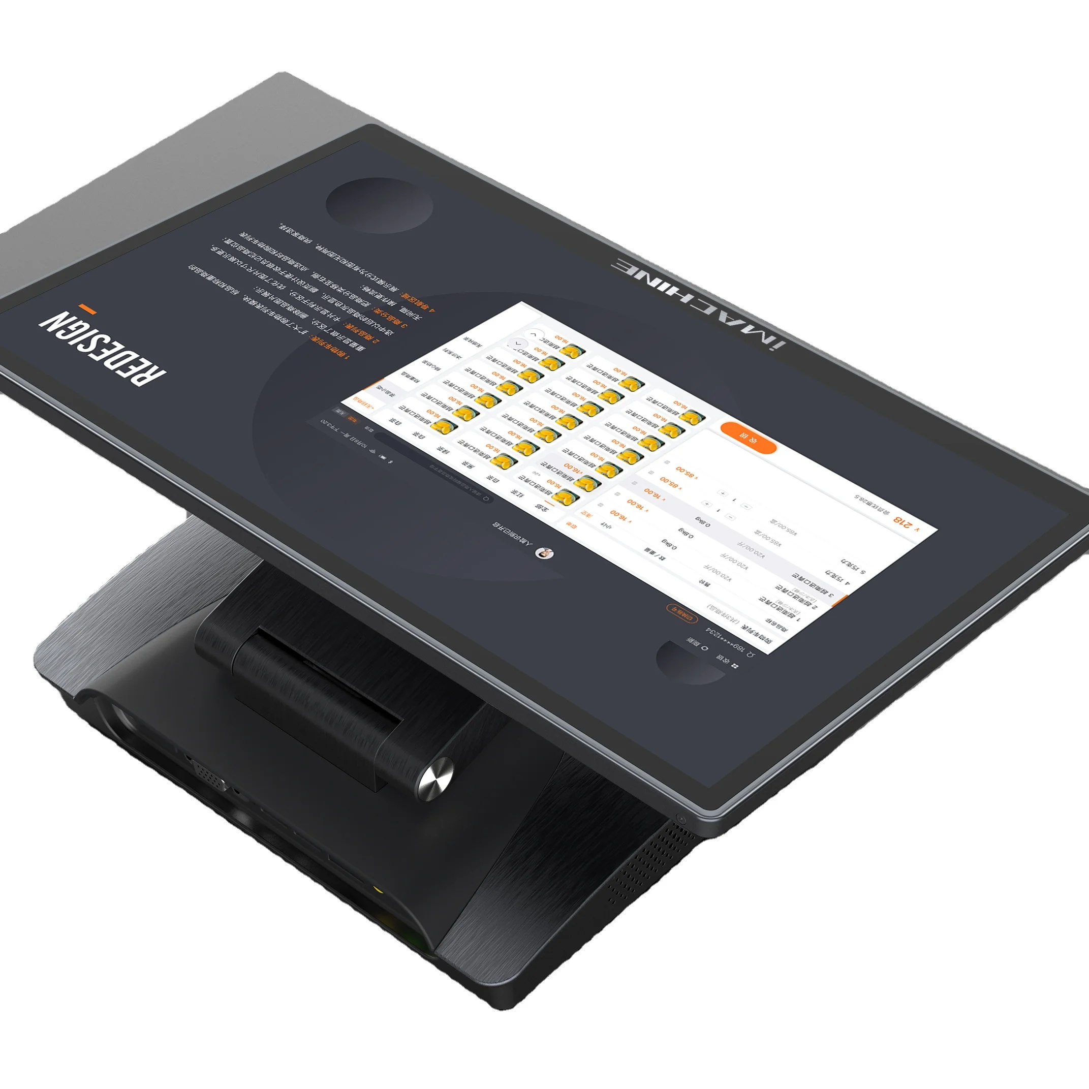 

2024 the Latest Design Foldable Touch Screen Pos Terminal Dual Touch Screen Cash Register