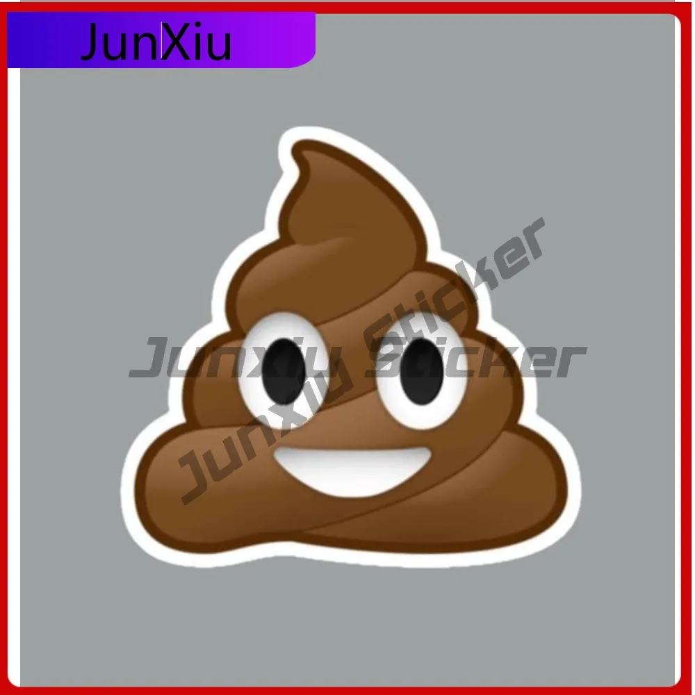 Poop Emoji Vinyl Sticker For Rv Camper Bodywork Windows Phone Guitar Car Decals Custom Made Suv Accessories Refit Motorcycle Pvc