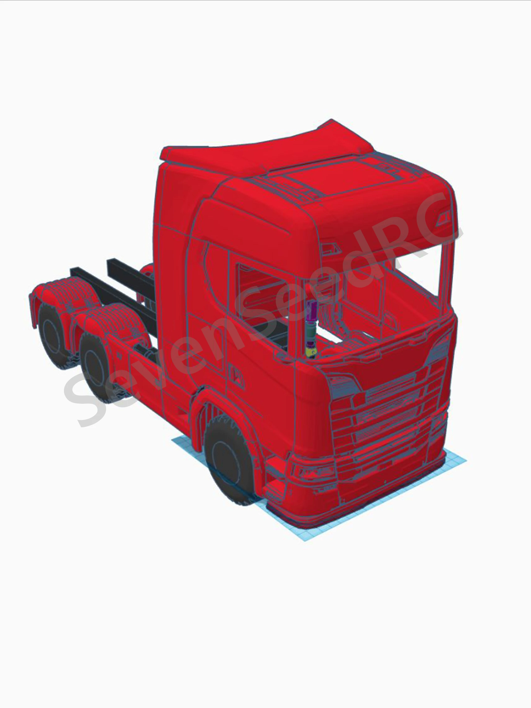 3d print truck cab kit S730 1/14 .Suitable For Fmx Static Dot Model JDM-110 Tamiya Lesu Lxy Scaleclub