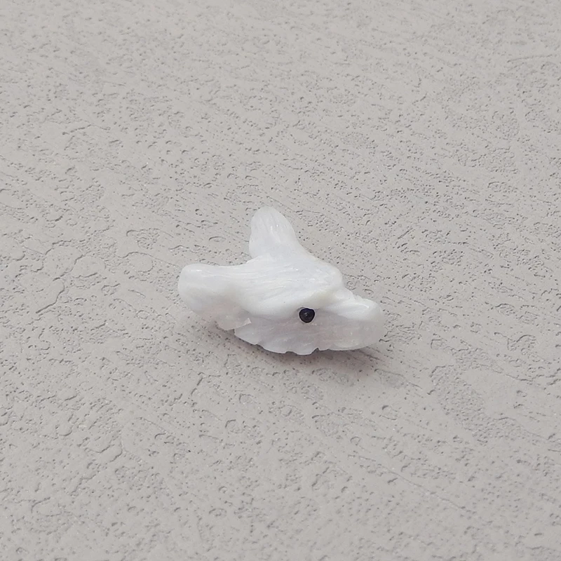 Natural Agate 20mm Hand Carved Wolf Head Pendant Bead ,Semi-precious Stone Fashion Jewelry Necklace Accessories