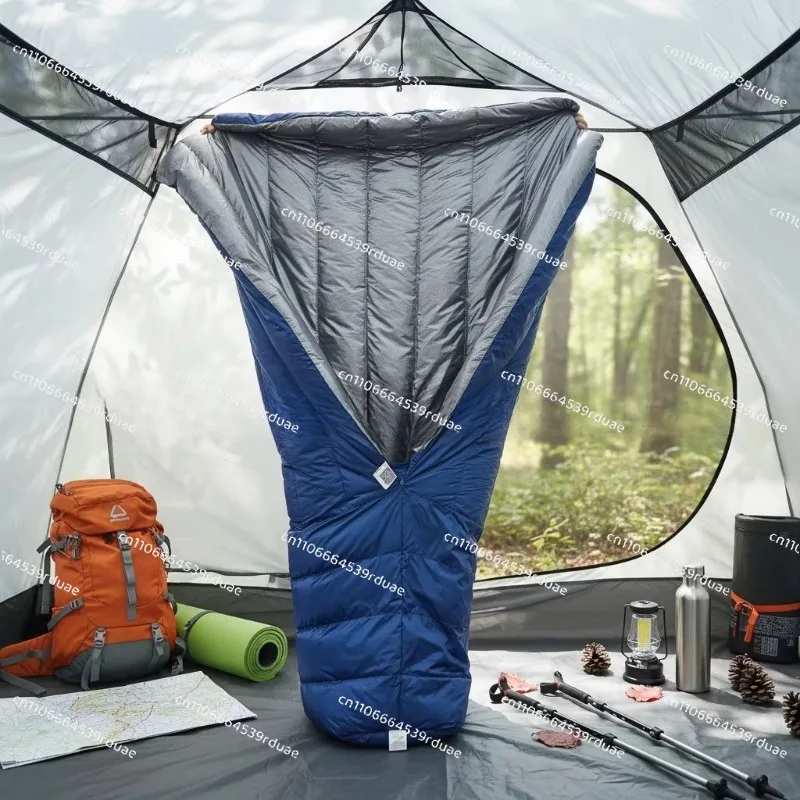 Down sleeping bag multi-functional blanket hammock blanket warm lightweight duck down adjustable drawstring sleeping bag