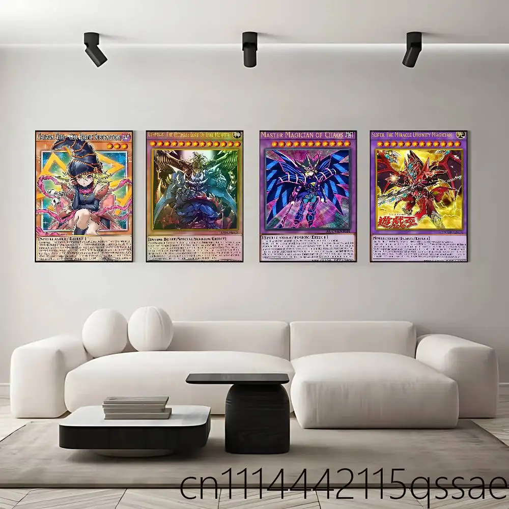 For Yu-Gi-Oh Rolled Poster Cartoon Wall Art for Nursery Kid Room Playroom Cute Princes Painting Home Room Decor