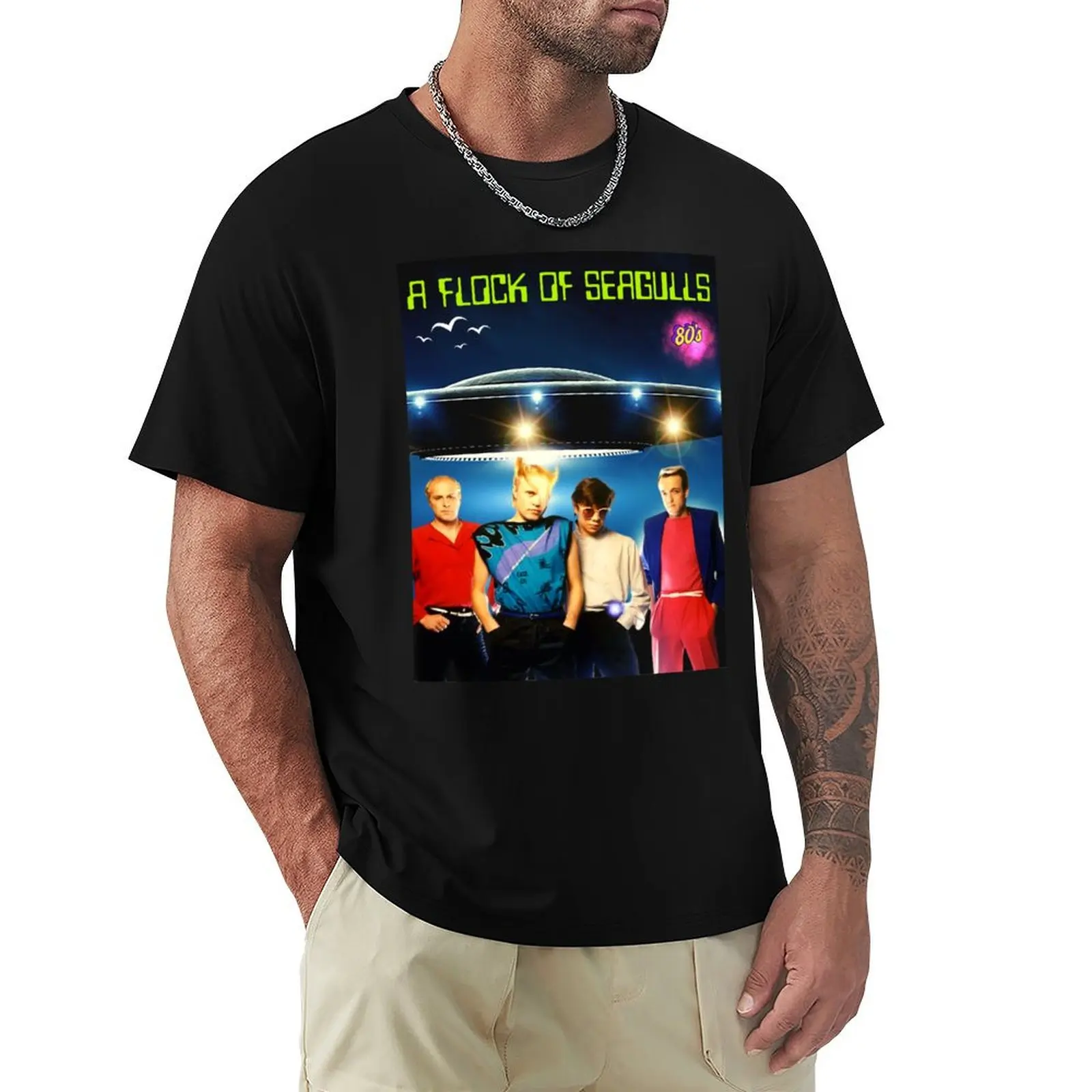 A FLOCK OF SEAGULLS NEW VERSION T-Shirt Summer Holiday Casual Tee