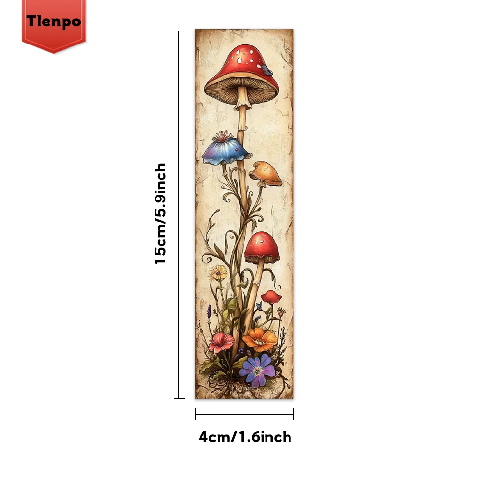 32pcs, Fairytale Mushroom Bookmark Nature-loving gift for bookworms, friends and teachers Bookmark, DIY decorative page marker