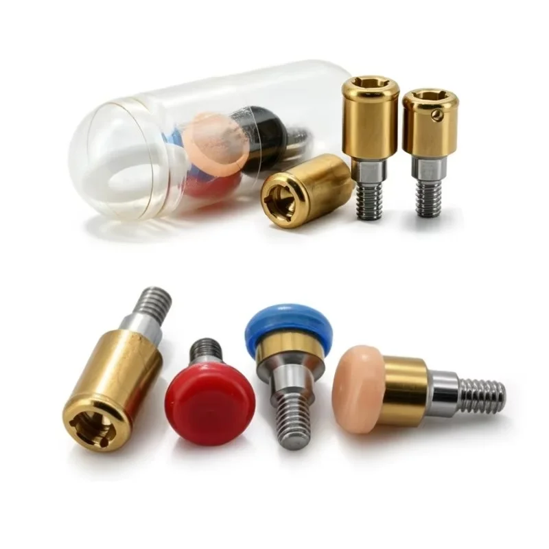 1Set Adin Dental Implant Locator Abutment Attachment Titanium Abutments For Overdenture Prosthetic Restoration Components