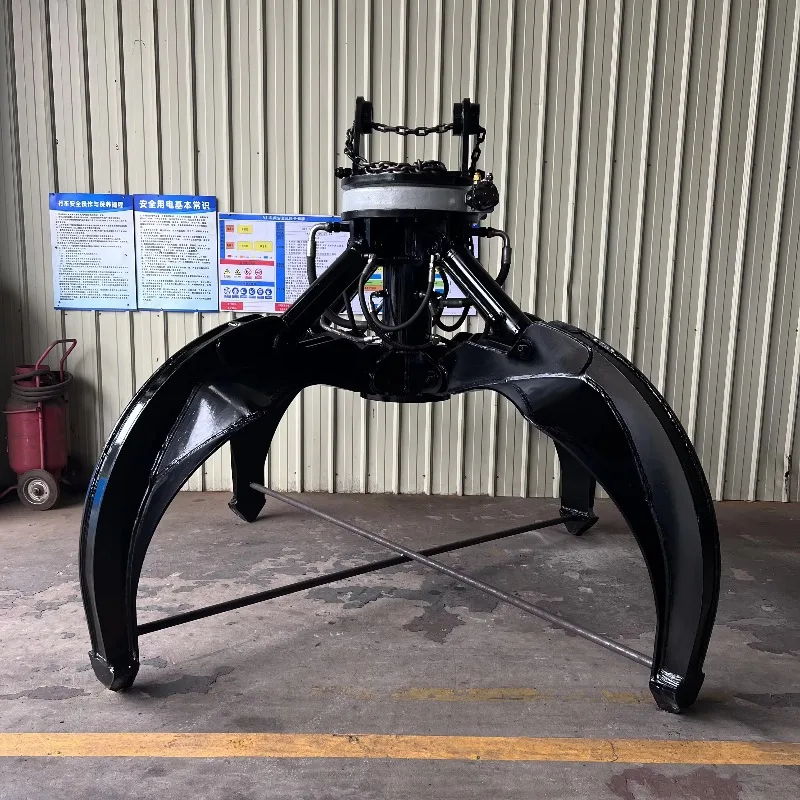 Hot Selling Crane Iron Scrap Gripper Hydraulic Electric Grab Bucket Orange Peel Grapple For Garbage Scraps
