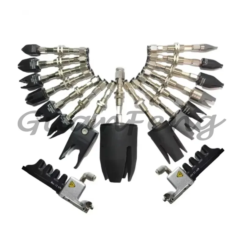 Soft and Flexible Three-finger Pneumatic Parts Handling Fixture, New End Effector with Internal Support Claws and Cylinder