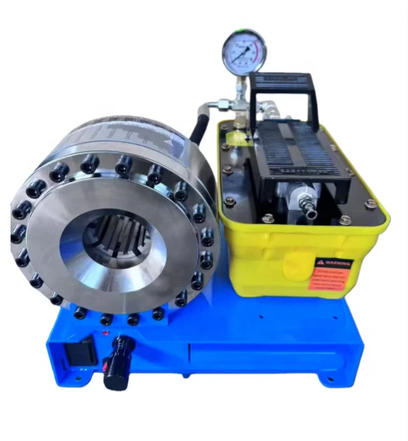

Portable Small Hydraulic Press Machine Mobile Power Hose Crimper with 6-25mm Crimping Range 12V