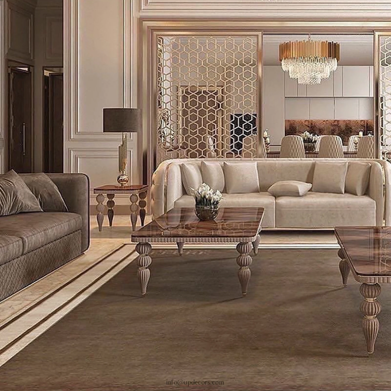 Candelabro de comedor de lujo, moderno, 2020