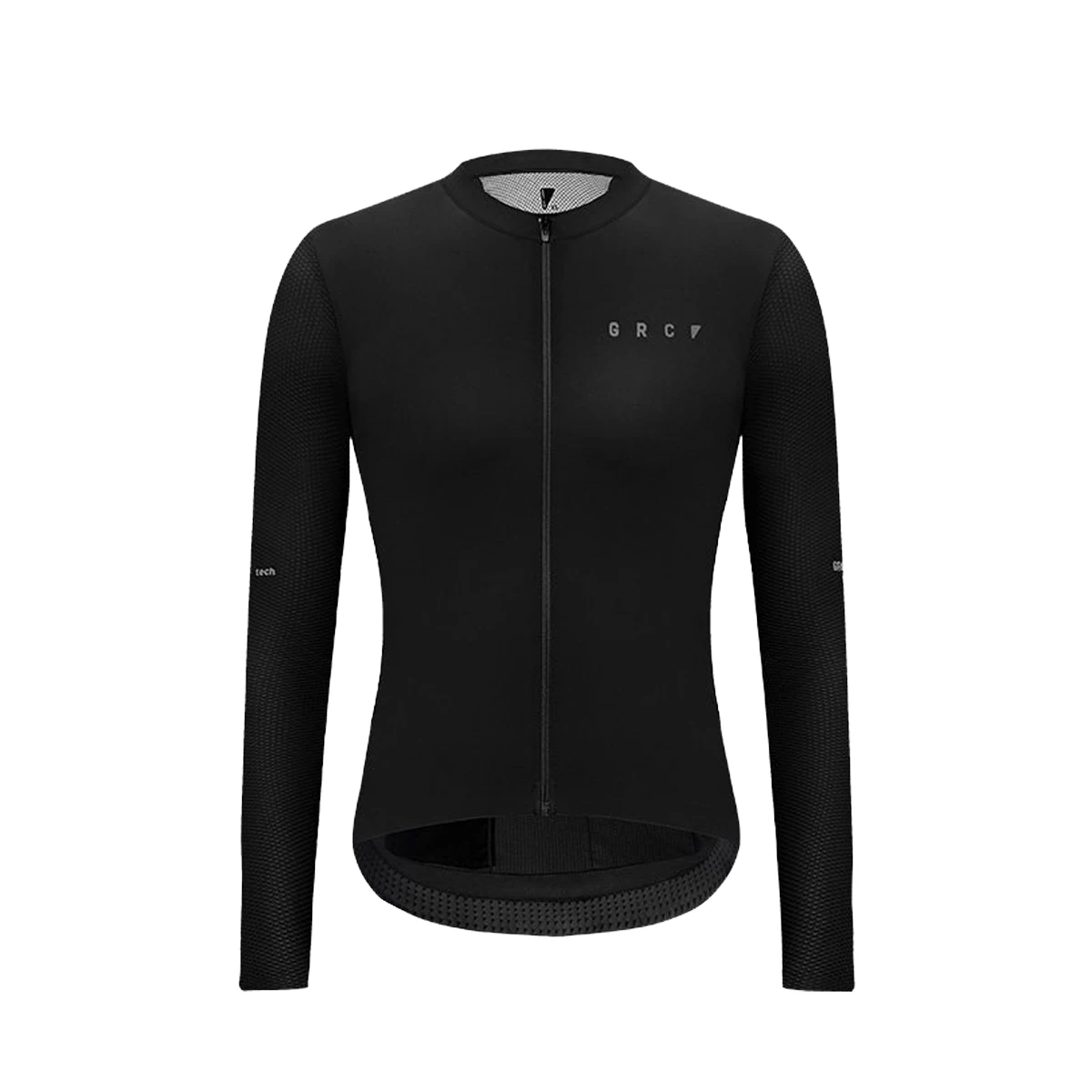 GRC BLACK LABEL TECH Women's Long Sleeve Cycling Jersey - Breathable Quick Dry Summer Road Bicycle Top with UPF 50+ For Women