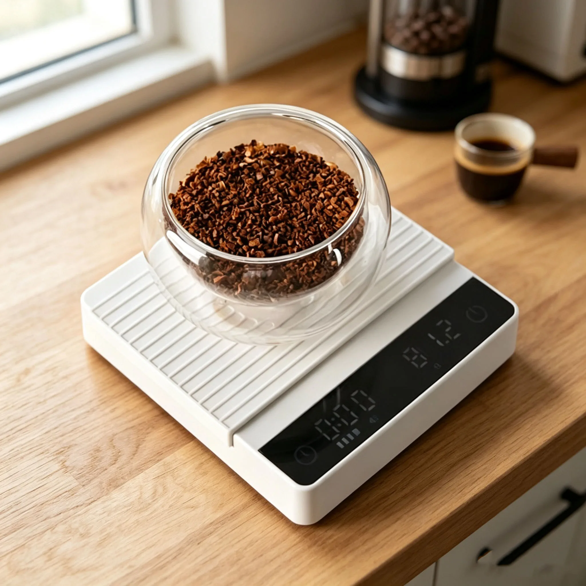 MS-R80 Portable Coffee Scale 0.1g Weighing Auto Timer Unit Switch Rechargeable Barista Scale for Home Camping Hand Coffee