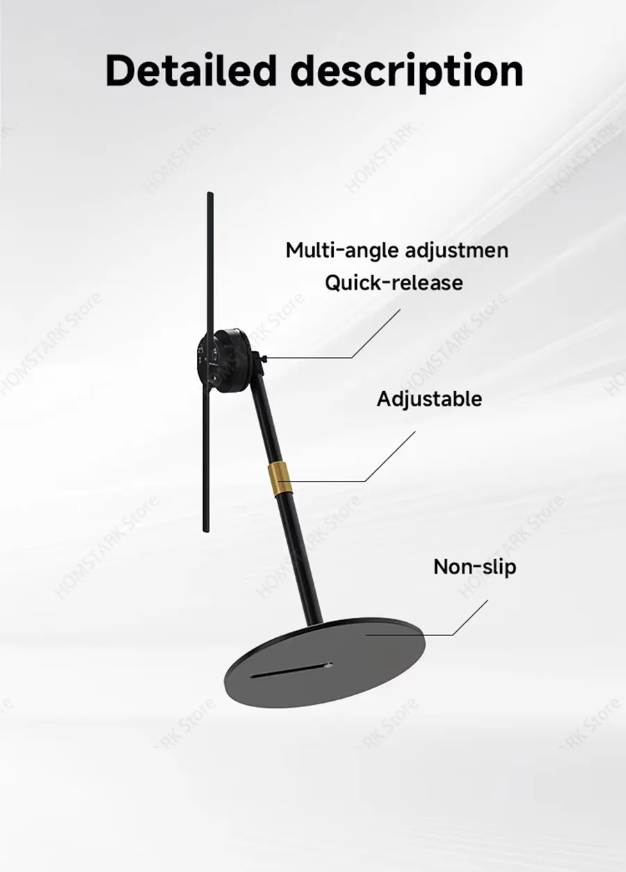 30CM Desktop 3D Hologram Fan, LED Holographic Display Device, New Generation Advertising Holographic Projector Machine