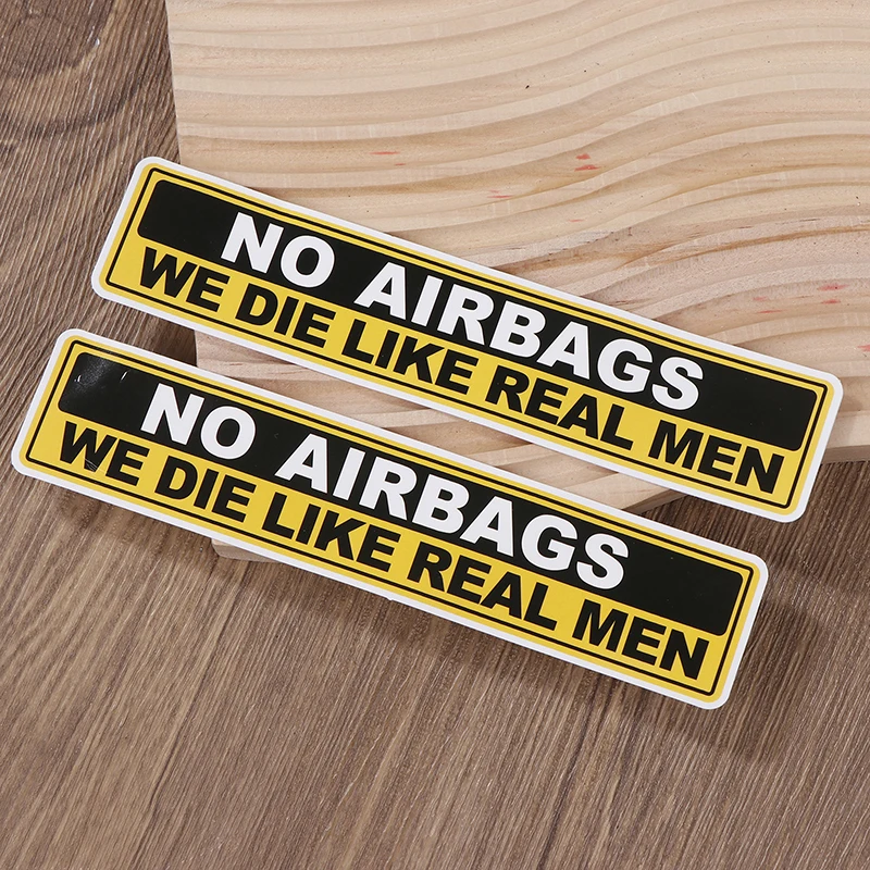 ملصقات للدراجات النارية بدون أكياس هوائية قطعتان، شارات تحذيرية للسلامة مبتكرة للخوذة، خزان الوقود، المصد، حاجب الشمس، لهجات نافذة السيارة #5