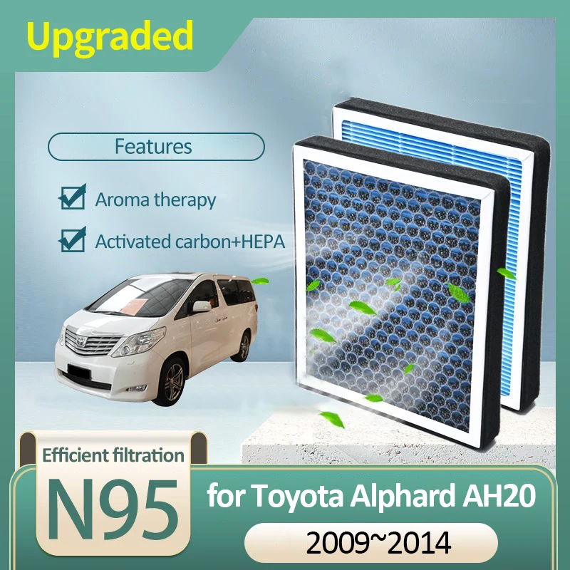 

Воздушный фильтр с активированным углем для Toyota Alphard AH20 MK2 2008 2009 2010 2011 2012 2013 2014 87139-50100 87139-06060, аксессуары