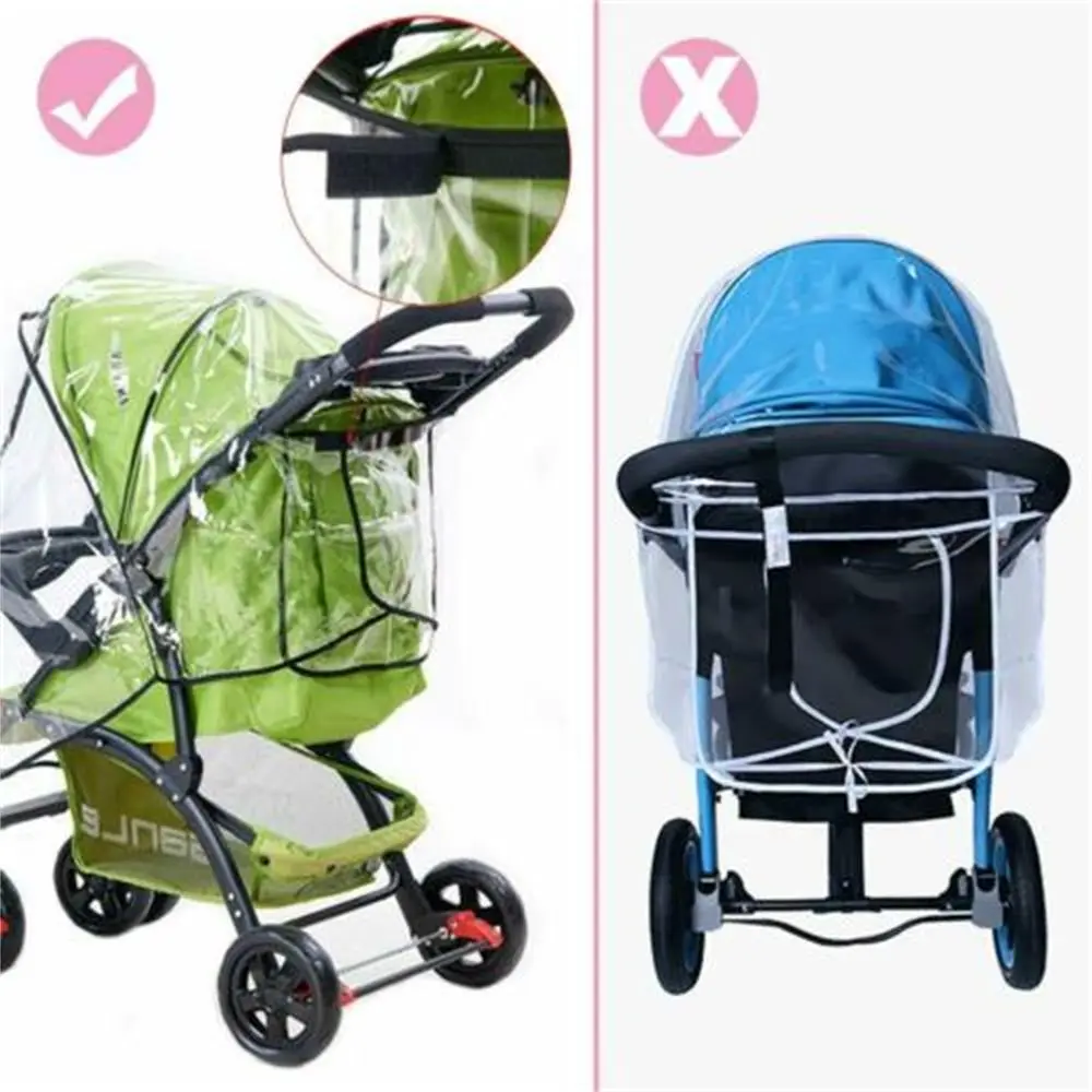 Pram Umbrella  Accessories Waterproof Pram Raincoat Buggy Raincover Stroller Rain Cover Pushchair Wind Shield Universal