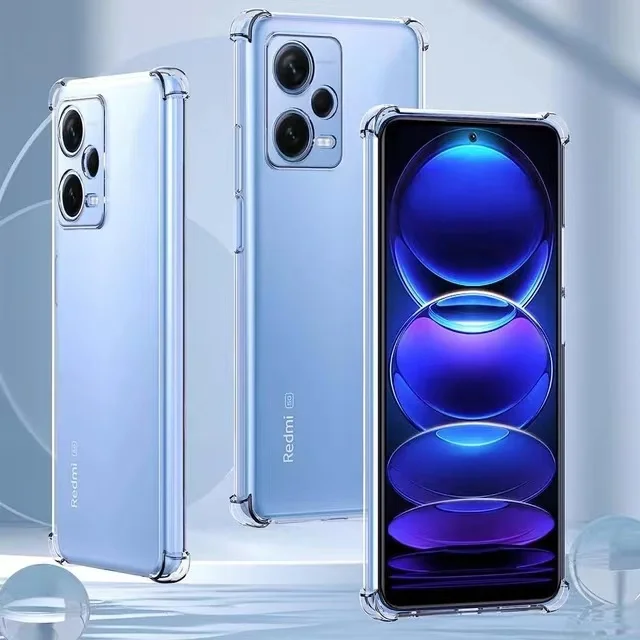 Luxuriöse transparente Handyhülle für Redmi Note 12 12s Note 12 Pro Plus 5G POCO X5 Pro 5G, stoßfeste, transparente Silikonhülle – Detail 3
