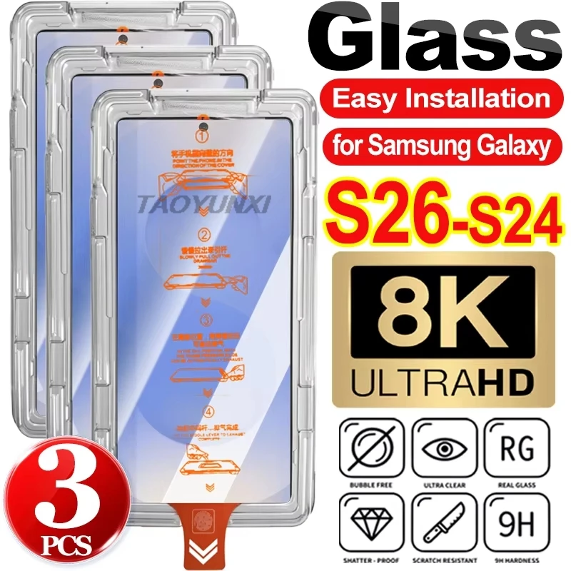 

1-3Pcs Dust Free HD Tempered Glass Screen Protectors For Xiaomi 17 Pro Max 17Pro Mi 17 Easy Installation Fingerprint Unlock Film