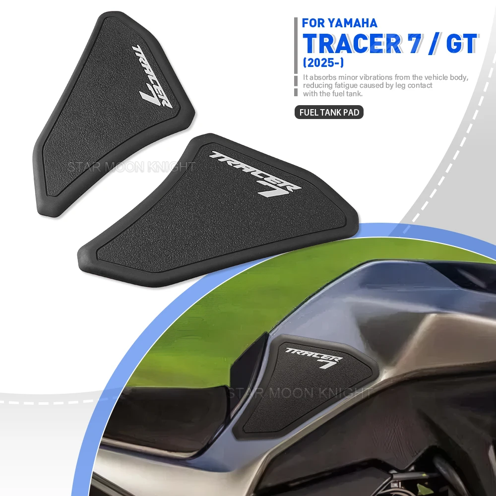 Neue Motorrad Seite Kraftstoff Tank Pad Für Yamaha TRACER 7 GT Tracer7 / GT 2025- Tank Pads Schutz Aufkleber knie Grip Traktion Pad