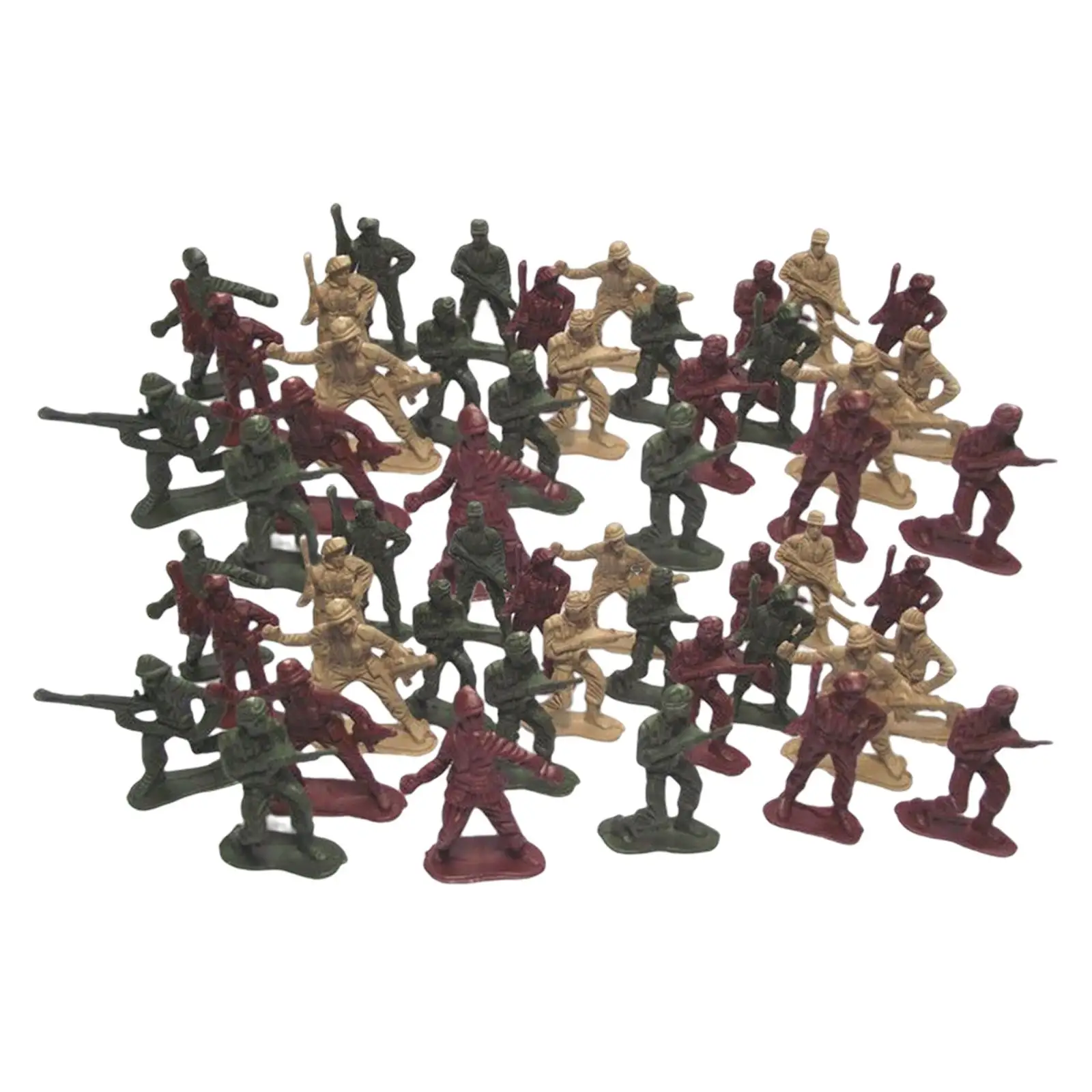 50x Model Soldier Figures Diorama Layout for Adults Children Creative Gifts
