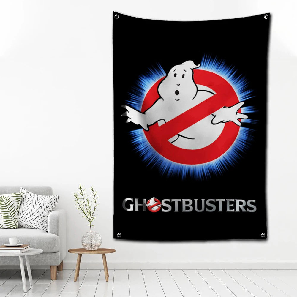 2024 Ghostbusters Flag Polyester Digital Printing Banner for Garage Wall Art Out Door Decoration