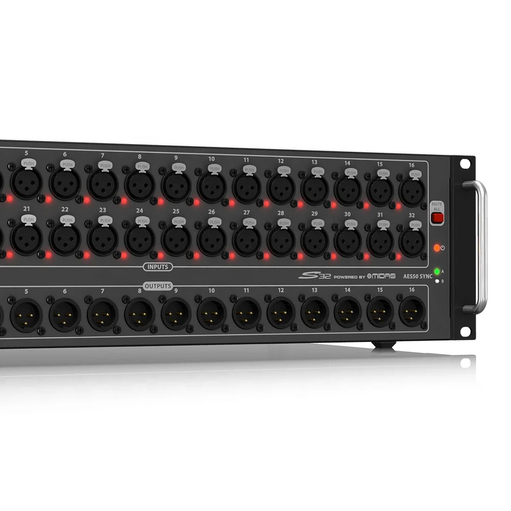 Behringer S32 Digital Stage Box 32 wejścia 16 wyjść głośniki liniowe urządzenia do mikser cyfrowy systemu