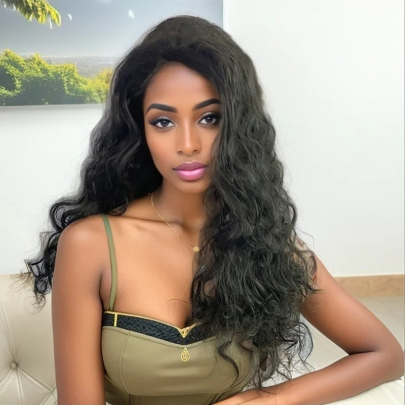 

Европейский и американский женский коричневый длинный кудрявый парик в стиле интернет-знаменитостей, пышный, с натуральными кудрями, для быстрого создания образа.