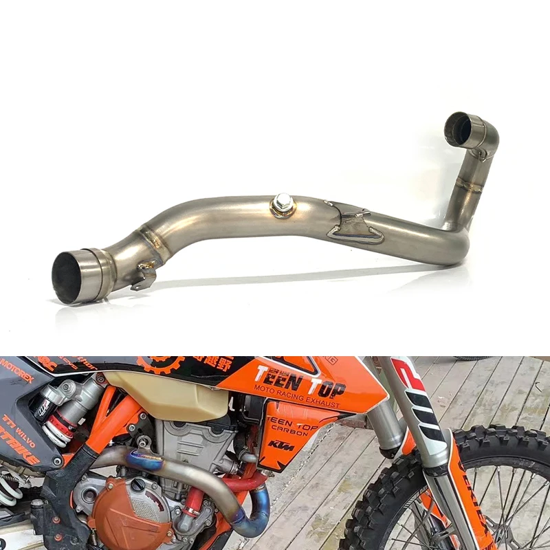 

For KTM 350 EXC Exhaust Muffler Headers Pipe Titanium Motocross Exhaust Pipe For Husky FE350 Exhaust Manifold 2017 2018 2019
