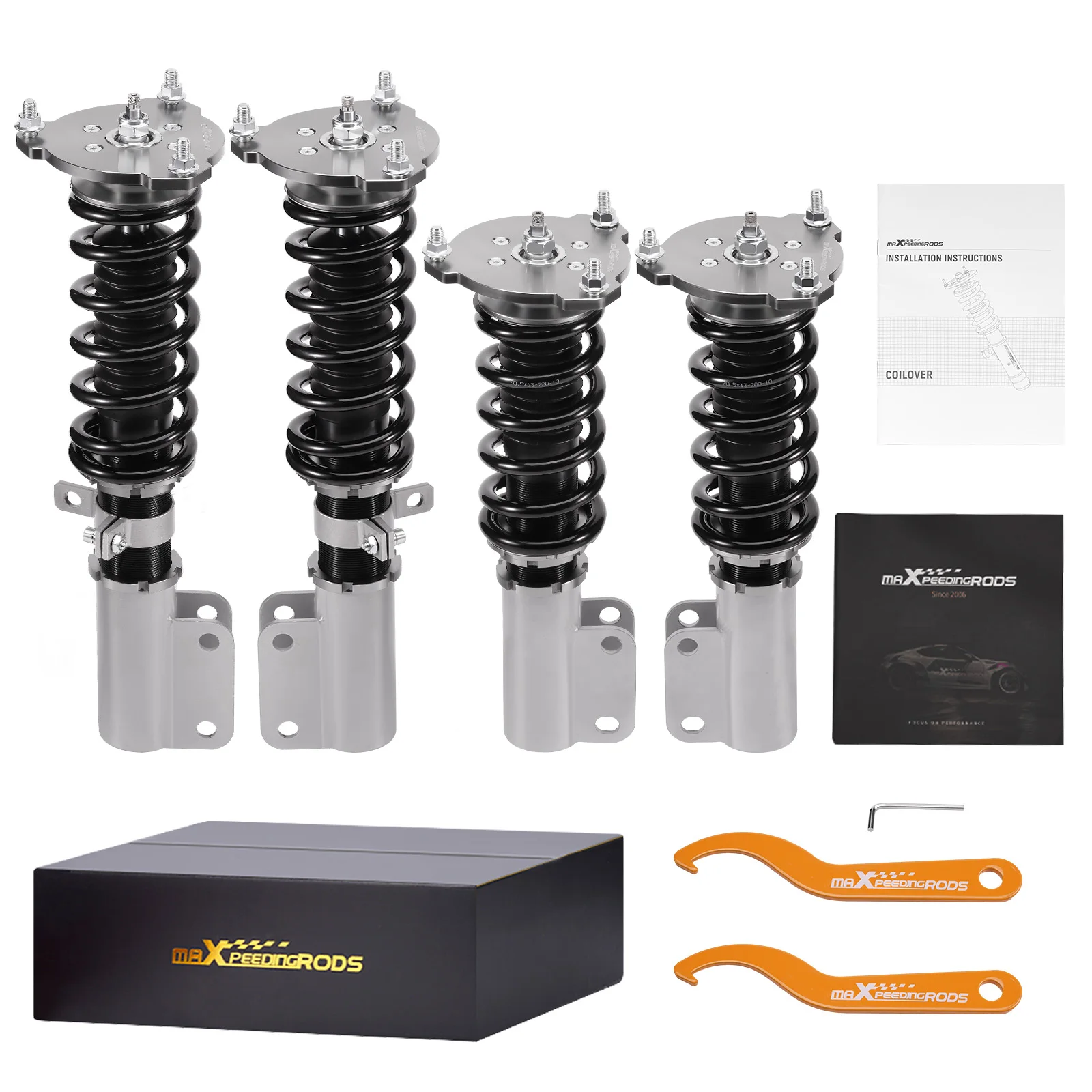 

Coilover 24 Click Adjustable Damper Shocks for Buick Regal 97-04, Century 97-05