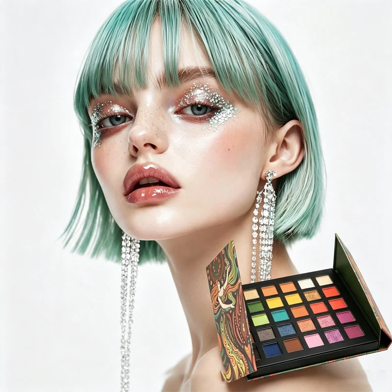 36 Colors Dazzling Eyeshadow Palette | Ultra Pigmented & Blendable, One-Swipe Intensity, Perfect for Parties & Festivals, Unleash Your Creativity
