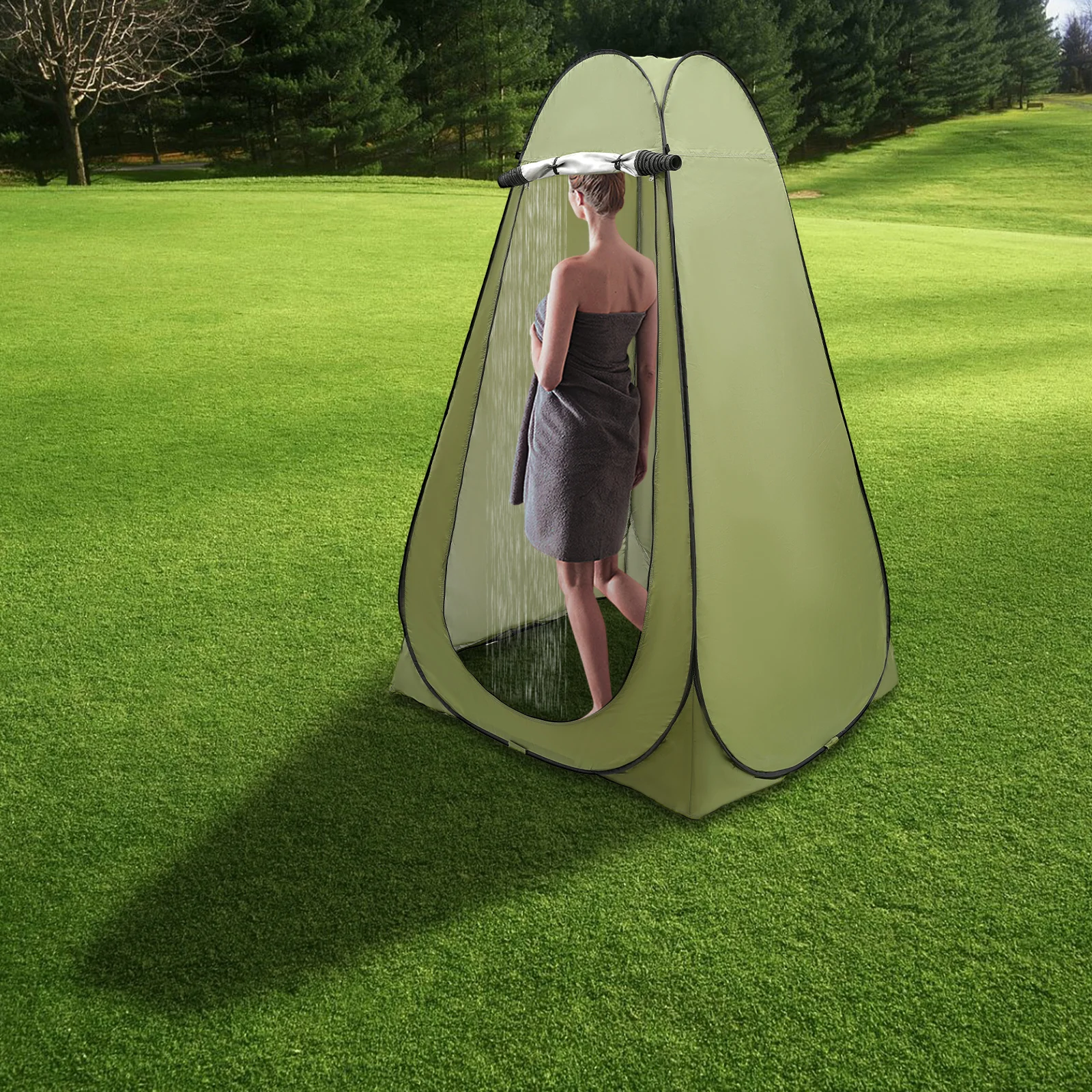 Shower Tent, Outdoor Camping Privacy Shelter, Portable Toilet Tent for Hiking