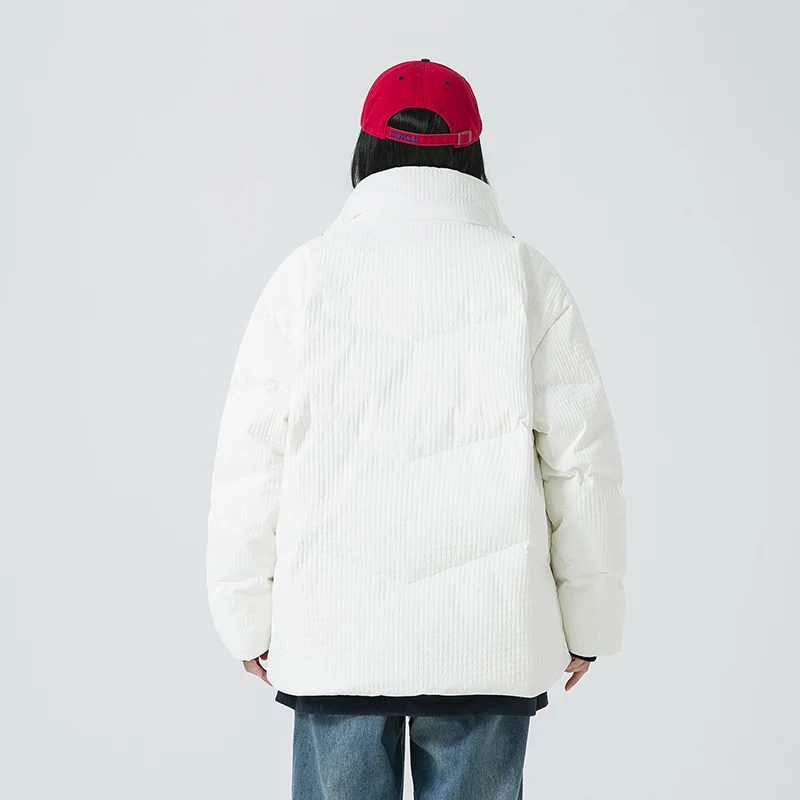 Hot Sale New Men's Puffer Jacket Thickened Duck down Bread Style Coat Couple's Outerwear Casual Warm Winter Fashion