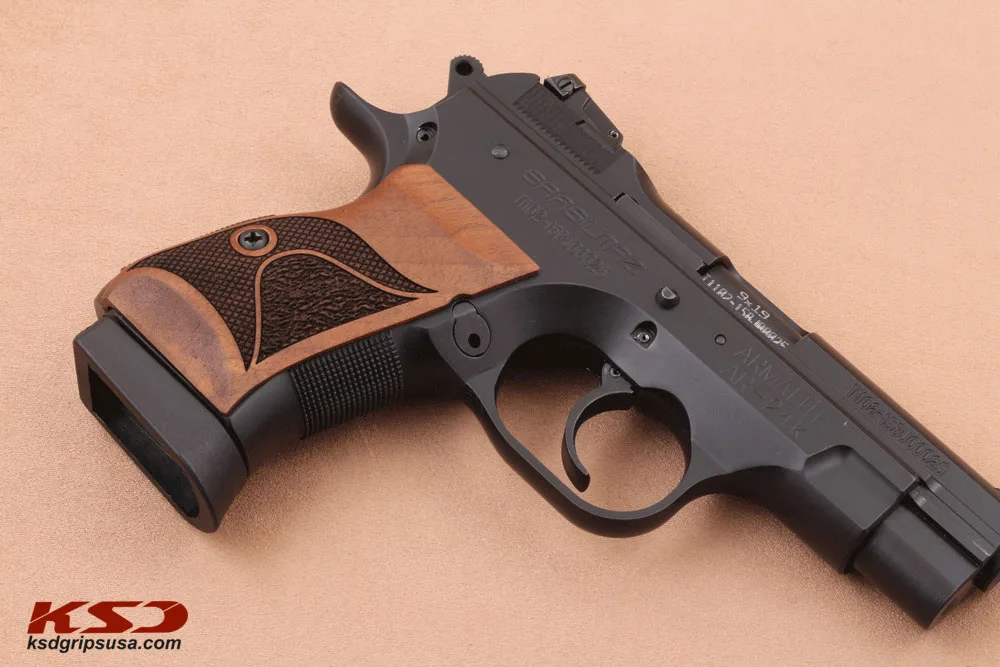 KSD Brand SAR (Unwavering) AR-24K Compatible Walnut Grips Double-Checkering