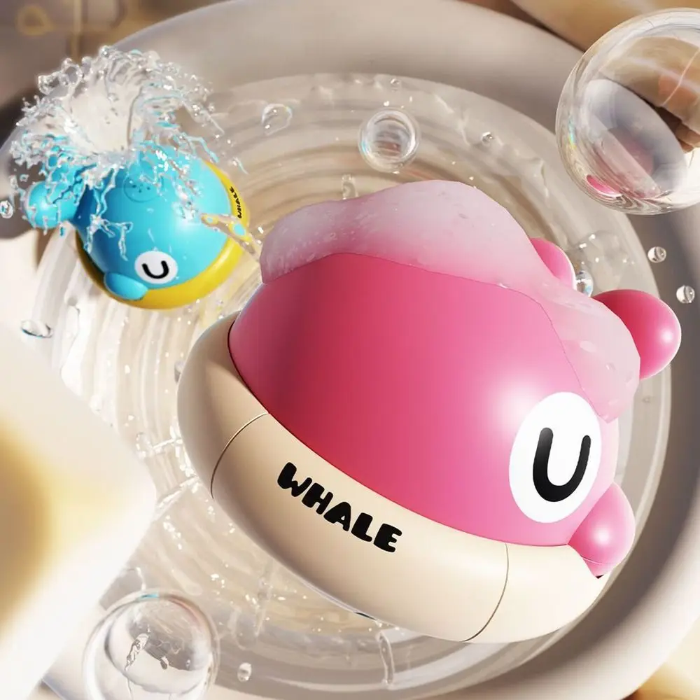 New Light Up Childrens Bath Lights Sensor Little Whale USB Charging Floating Bathtub Fountain Bathtub