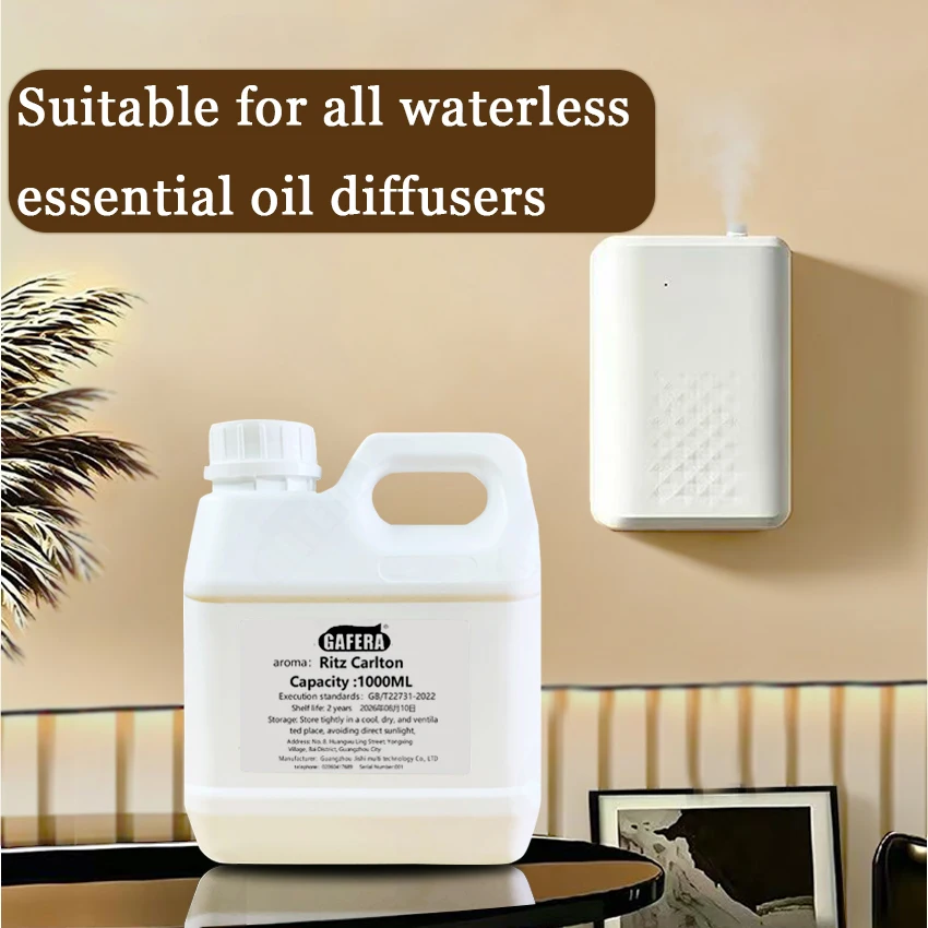 GAFERA essential oil refill, suitable for all waterless aroma diffusers, reed diffusers, Bluebell, Kempinski -1000ml /33.8 fl oz