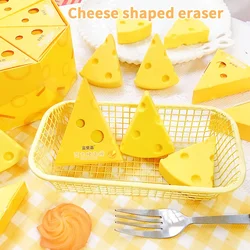 Kawaii Stationery &office school Aesthetic stationery supplies school teacher gift cute things funny erasers cheese shape rubber