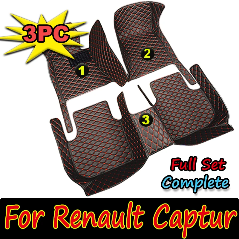 For  Renault Captur (B Platform) 2018 2017 2016 2015 2014 2013 Car Floor Mats Styling Custom Auto Accessories Carpets Protect