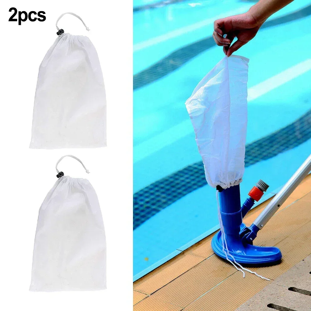 

Vacuum Suction Bag Heavy Duty Pool Cleaner Bags for Swimming Pool Suction Leaf Mesh Plastic Bags (1 X Bag)