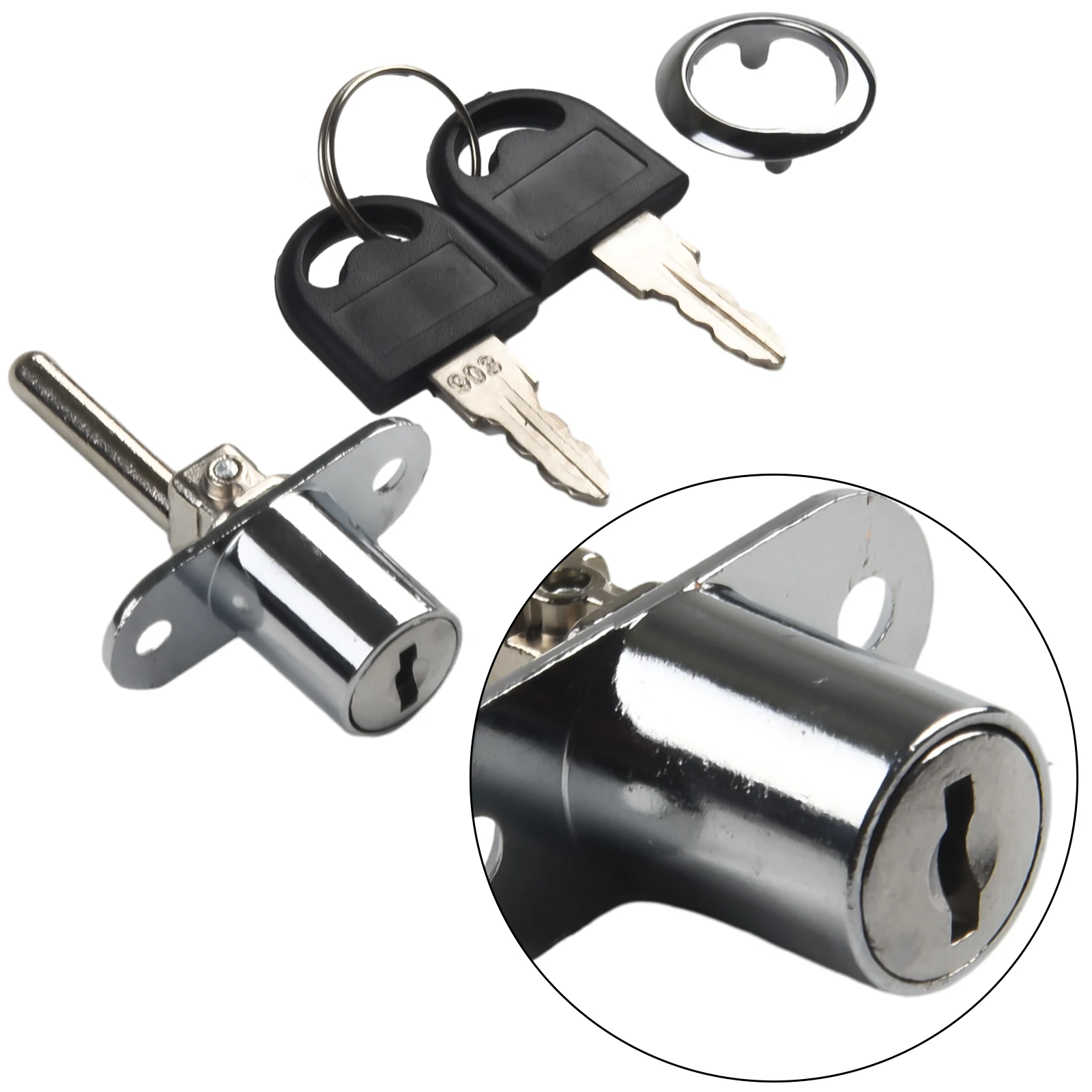 Triple Interlock Drawer Lock New Zinc Alloy 100% Original High Quality Hot Sale With 2 Keys Rotary Lock Cylinder