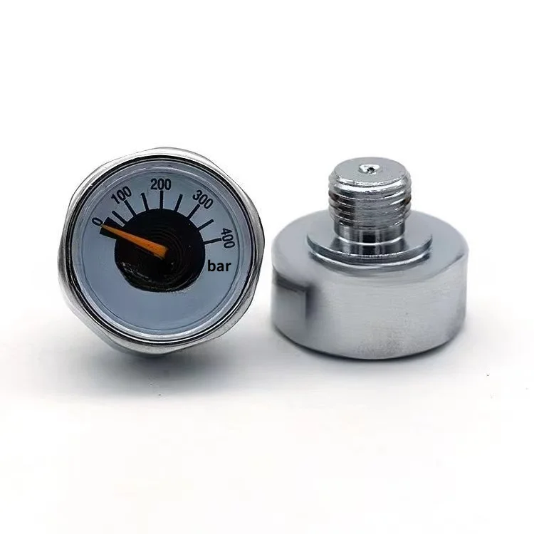 M10x1.0 Thread 25mm Electroplated Diving Pressure Gauge Constant Pressure Air Meter Pneumatic Measuring Instrument