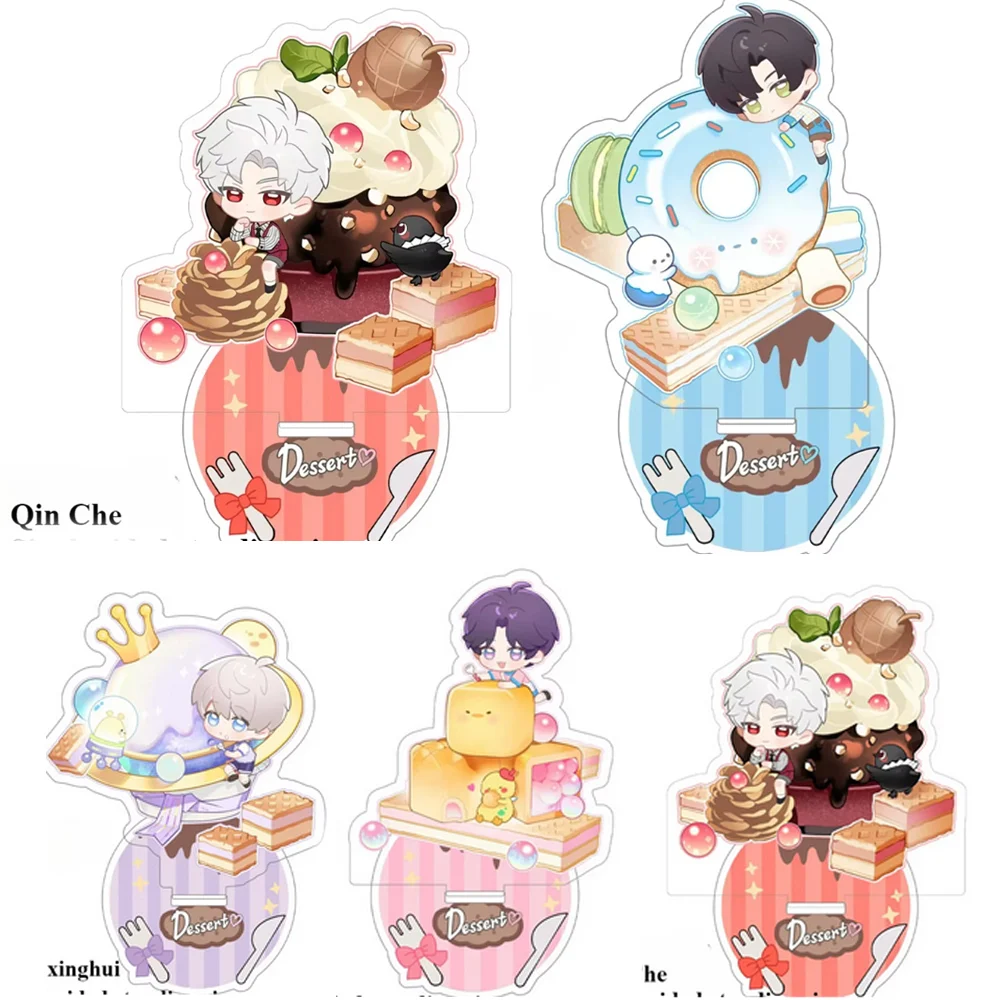 Q Version Qin Che Sylus Shen Xinghui Cake Game Prince Anime Acrylic Figure Stand Love and Deepspace Desk Cartoon Room Standing