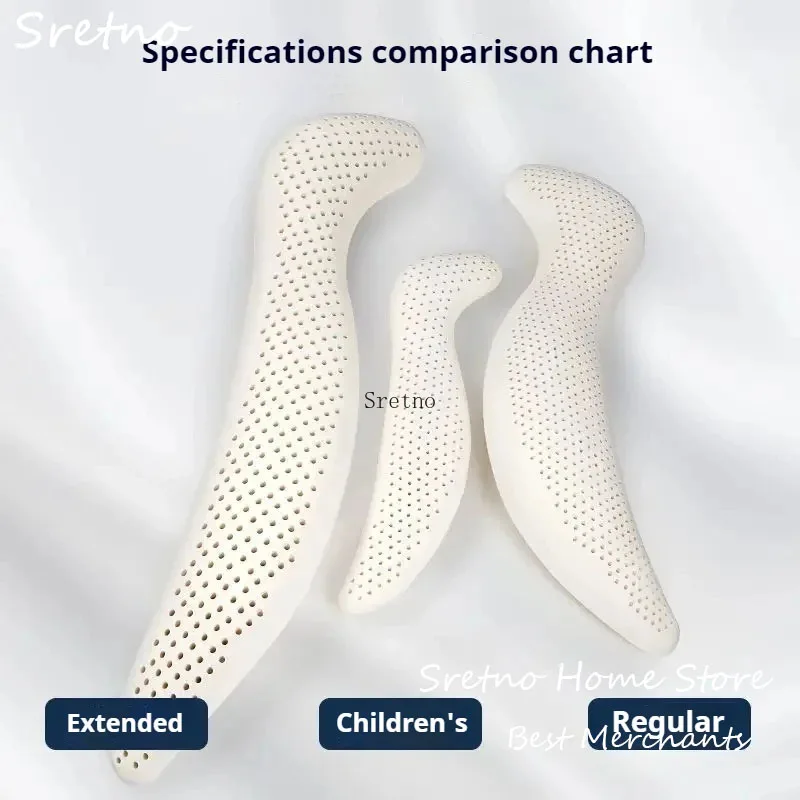 

SRETNO Natural Latex Body Pillow for Pregnant Long Seahorse Shaped Pillows Leg Clamped Side Sleeping Waist Protection Pillows