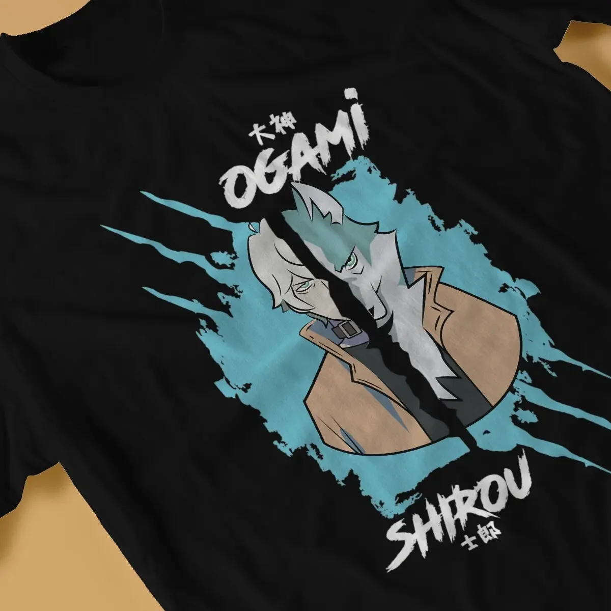 SHIROU OGAMI T Shirt Men Cotton Hipster T-Shirt Crewneck BNA Brand New Animal Tees Short Sleeve Clothing Unique