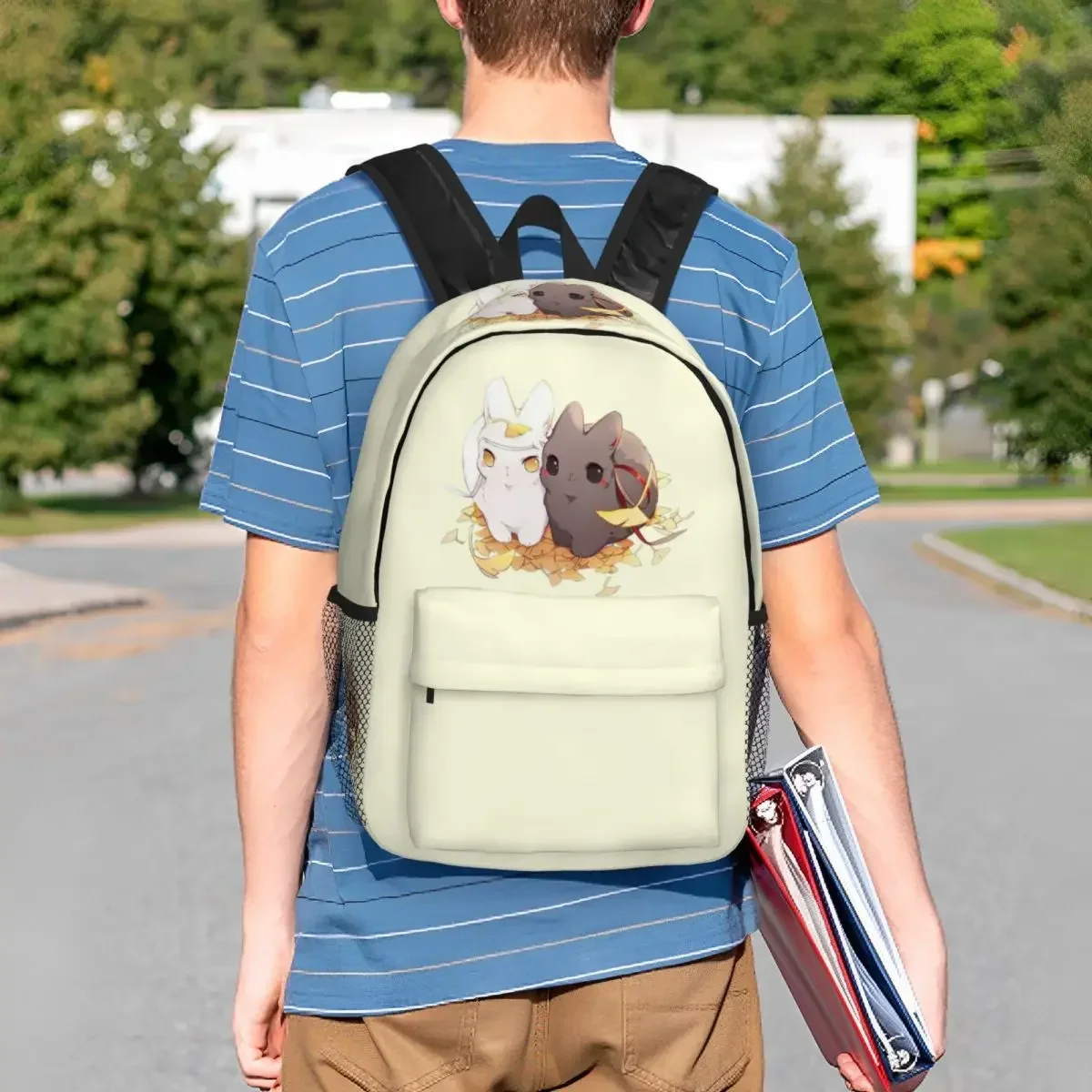 

Рюкзак The Untamed WangXian Bunny Mo Dao Zu Shi, студенческий рюкзак для мальчиков и девочек, школьная сумка, компьютерные сумки на плечо для мужчин и женщин