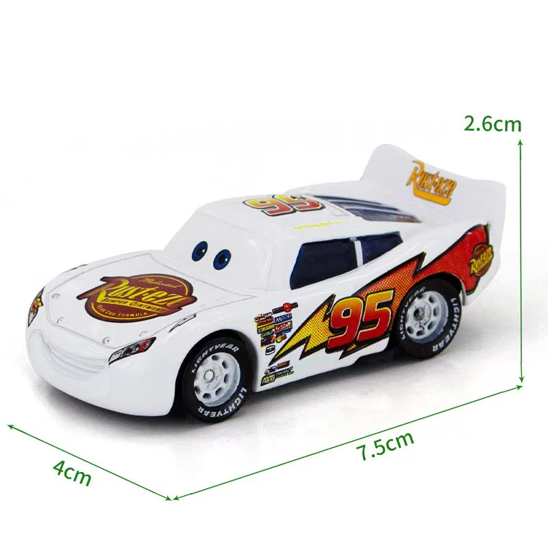 Car Racing Mobilization Lightning McQueen White Generation Alloy Cartoon Car Model Piston Cup Set Children\'s Birthday Gift Toy