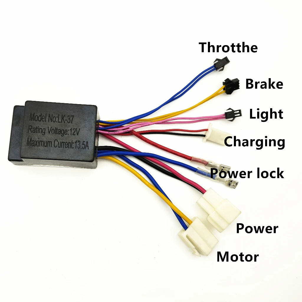 150W 250W 350W 500W 800W DC 12V 24V 36V 48V Brush Motor Speed Controller, Speed Control, Electric Bicycle Controller