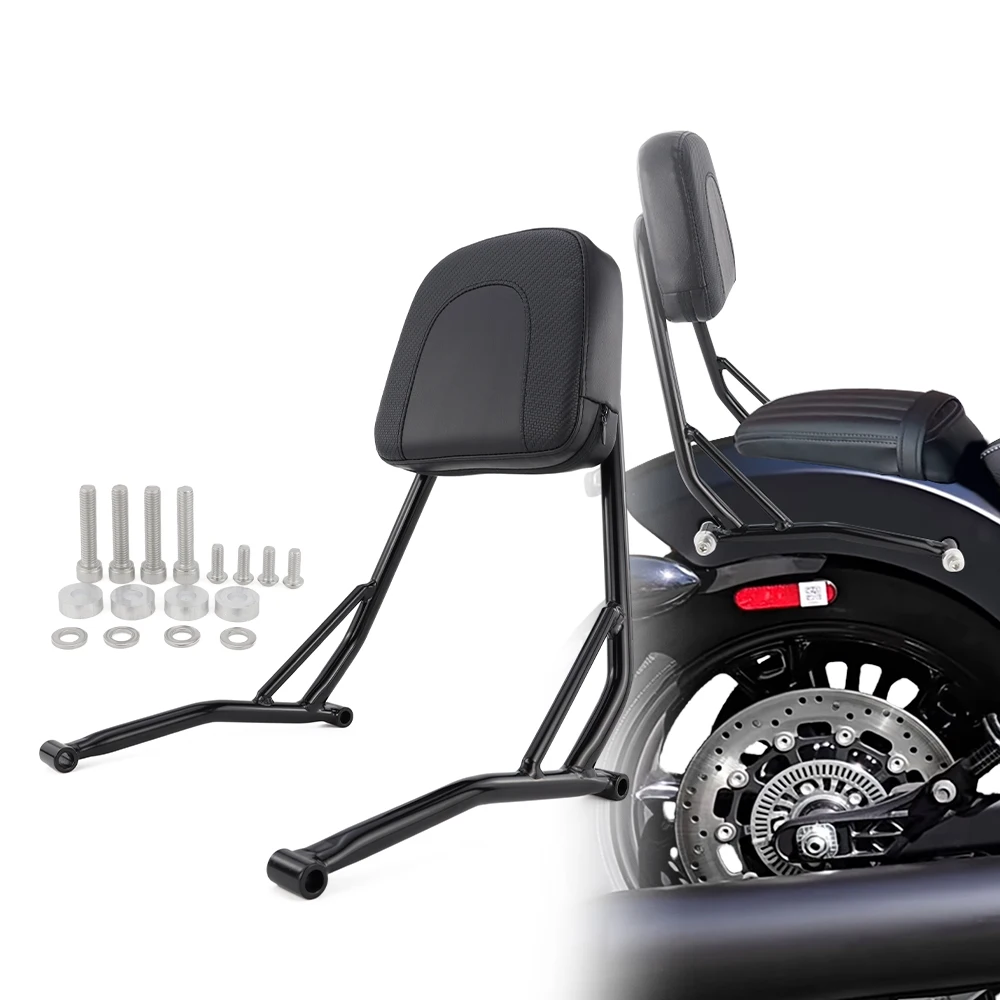 

Подходит для мотоцикла Indian Scout 2025+: Стальная спинка-опора для пассажира, заднее сиденье, багажник-крепление, держатель, сиденье-сисси-бар с подушкой