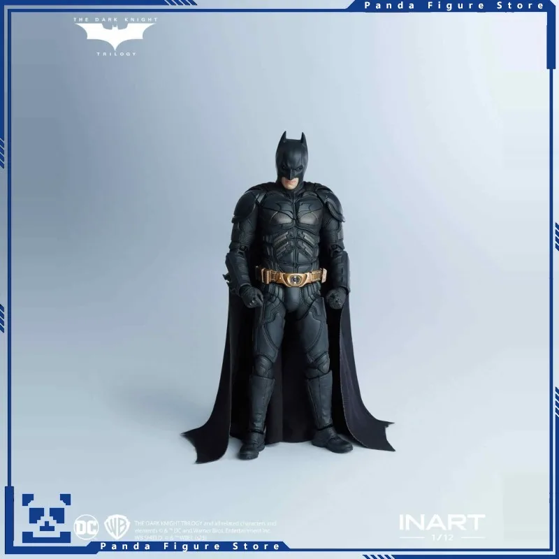 재고 있음 100% 오리지널 INART 1/12 SHF 배트맨 다크 나이트 트릴로지 베일 디럭스 버전 애니메이션 액션 피규어 모델 장난감